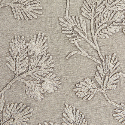 Whispy Fern Embroidered Cushion 45x45cm