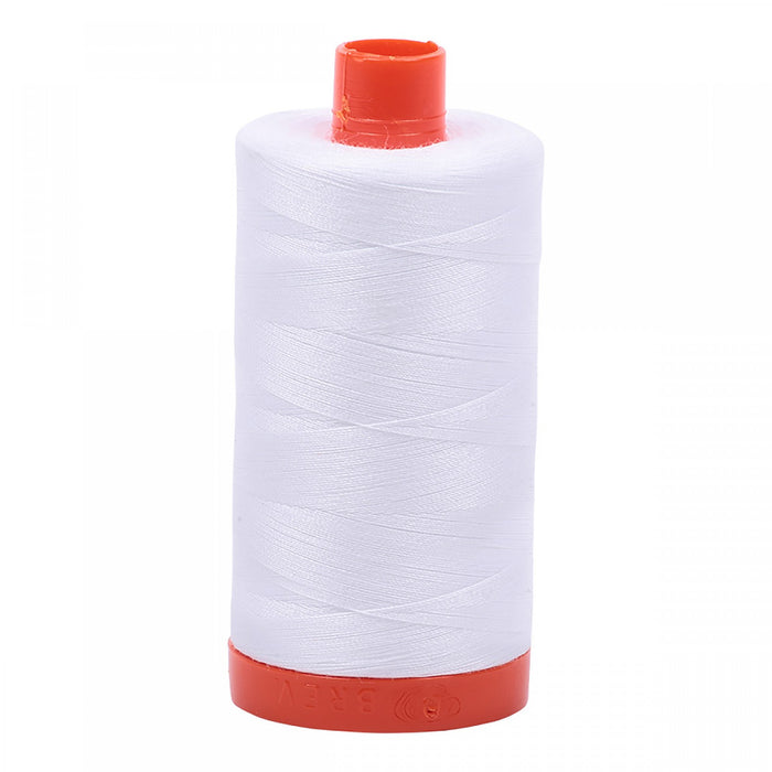 White 2024 Aurifil Thread Spool