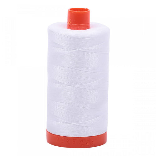 White 2024 Aurifil Thread Spool