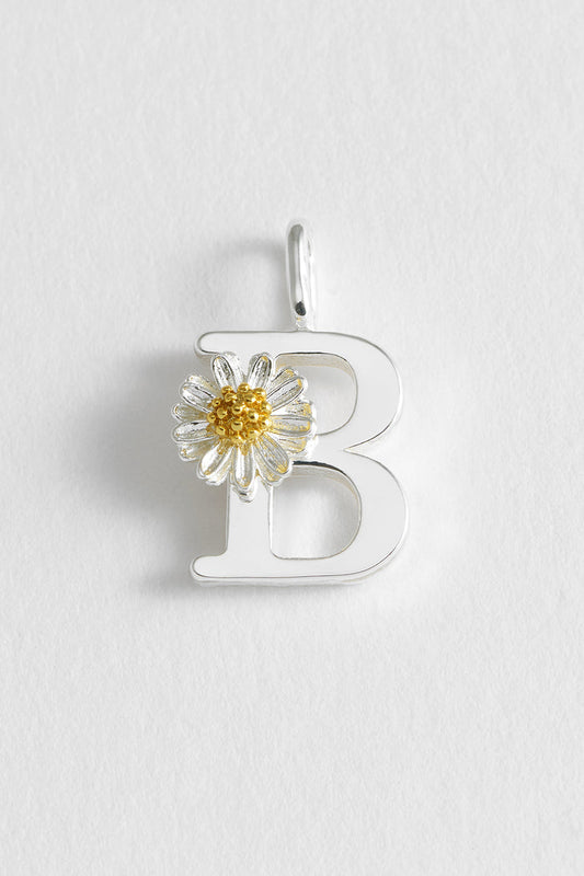 Wildflower Initial Charm