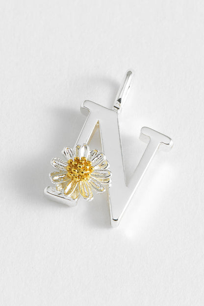 Wildflower Initial Charm