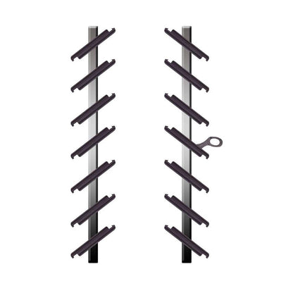Wind Louvre Frame 7 Blade Alu 6" D/C Glass