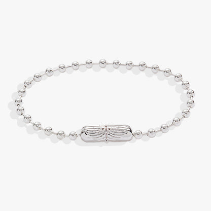 Wings with Cross Barrel Closure Bracelet