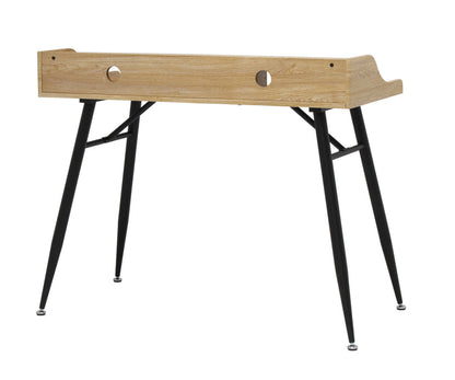 Woodford 45” Modern, Secretary/Writing/Laptop Desk with Storage, Black Graphite / Ashwood 51260