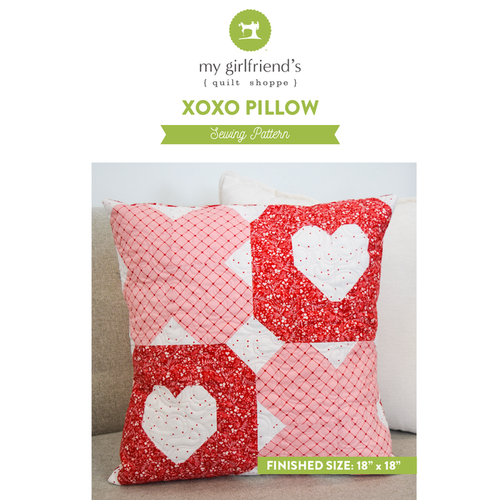 XOXO Pillow (Downloadable Sewing Pattern)
