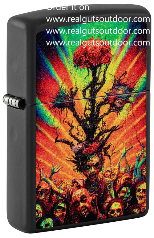 Zippo Abstract Zombie Black Matte 48956
