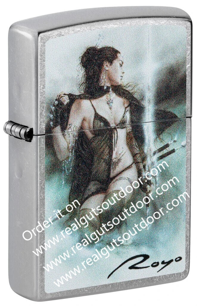 Zippo Luis Royo Fierce Warrior Design Street Chrome 48962