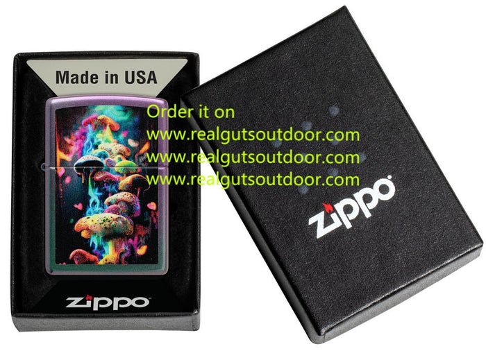 Zippo Mushrooms Design Iridescent 48929