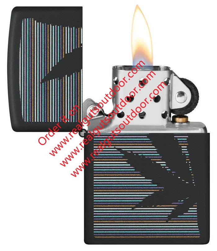 Zippo Plant Design Black Matte 48927