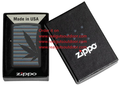 Zippo Plant Design Black Matte 48927