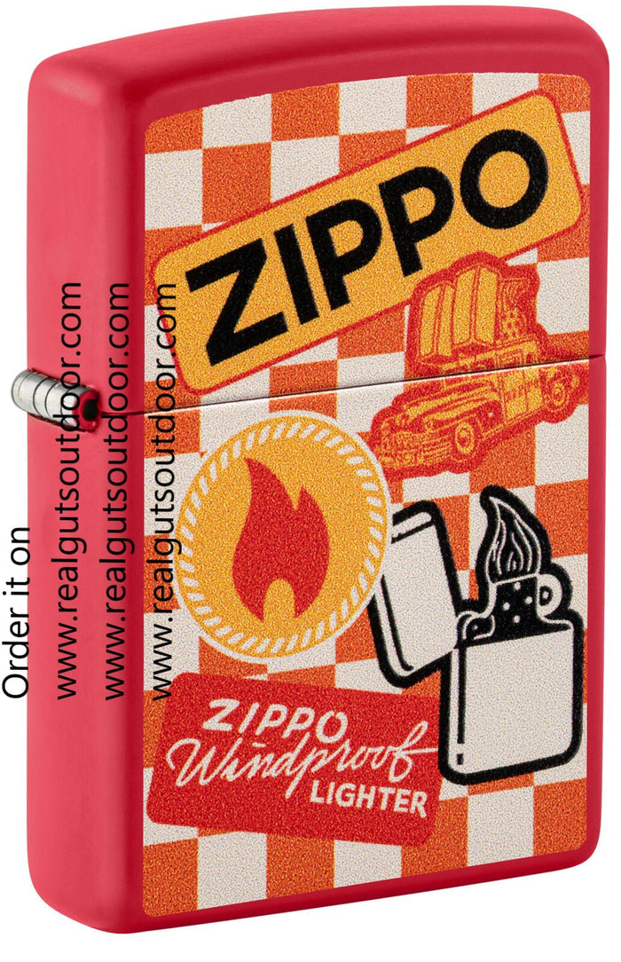 Zippo Retro Design Red Matte 48998