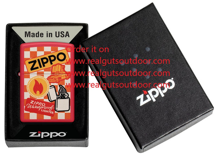Zippo Retro Design Red Matte 48998