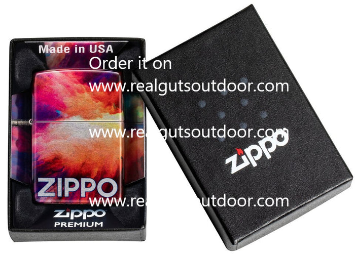Zippo Tie Dye Design 540 Tumbled Chrome 48982